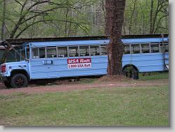 Bus to take us to the drop in.